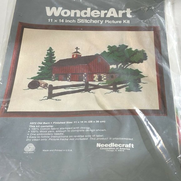 Wonderart Needlecraft 5372 Old Barn 11 X 14" Kit - Picture 7 of 7